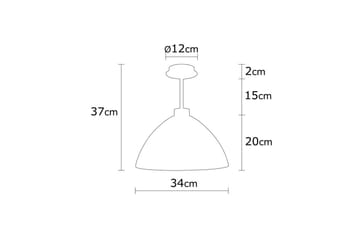 Taklampe Ratiman Gull - Gull - Belysning - Innendørsbelysning & Lamper - Taklampe - Pendellamper & Hengelamper