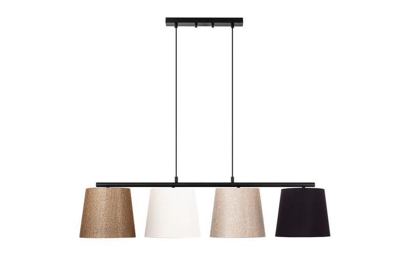 Taklampe Rithmere Svart / Gull / Hvit / Beige - Beige/Gull/Svart/Hvitfarget tre - Belysning - Innendørsbelysning & Lamper - Taklampe - Pendellamper & Hengelamper