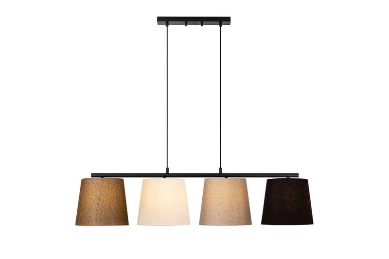 Taklampe Rithmere Svart / Gull / Hvit / Beige - Beige/Gull/Svart/Hvitfarget tre - Belysning - Innendørsbelysning & Lamper - Taklampe - Pendellamper & Hengelamper