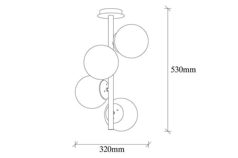 Taklampe Rysta Svart - Svart - Belysning - Innendørsbelysning & Lamper - Taklampe - Pendellamper & Hengelamper