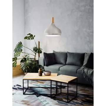 Taklampe Sabinar - Børstet sølv/brun, 280 mm - Belysning - Innendørsbelysning & Lamper - Taklampe - Pendellamper & Hengelamper