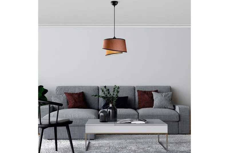 Taklampe Scene Mørk brun - Mørk brun - Belysning - Innendørsbelysning & Lamper - Taklampe - Pendellamper & Hengelamper