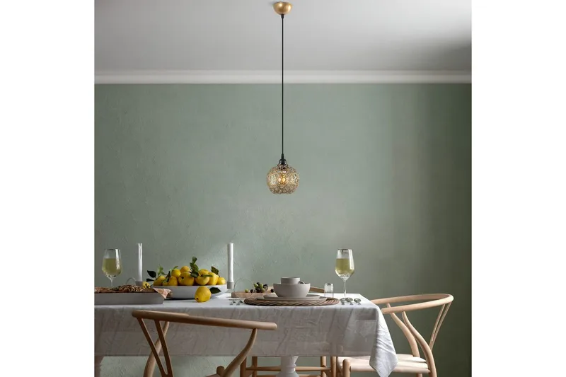 Taklampe Silen Gull - Diameter: 17 cm - Belysning - Innendørsbelysning & Lamper - Taklampe - Pendellamper & Hengelamper