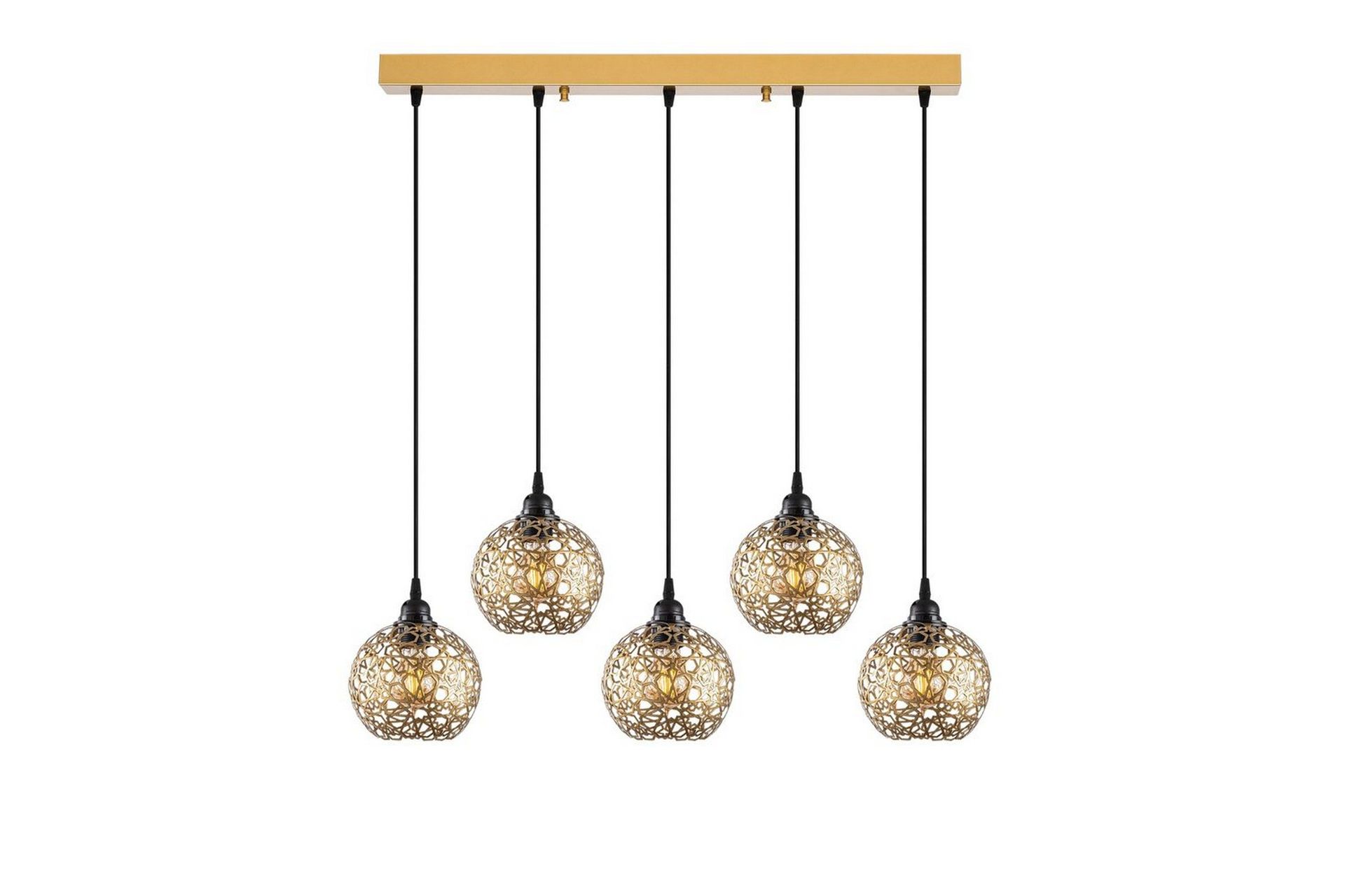 Taklampe Silen Trippel Gull - Gull