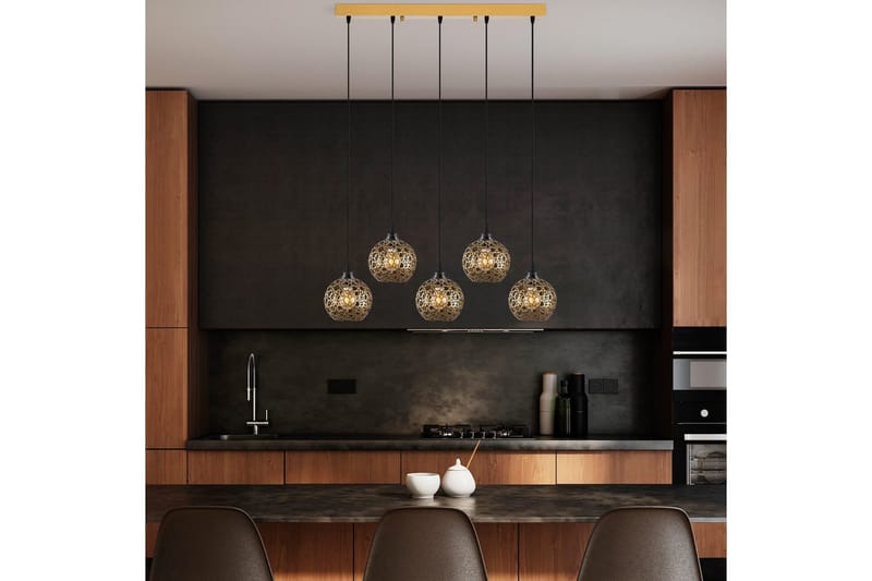 Taklampe Silen Trippel Gull - Gull - Belysning - Innendørsbelysning & Lamper - Taklampe - Pendellamper & Hengelamper