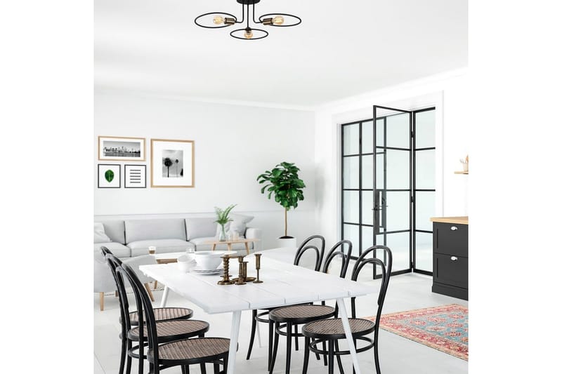 Taklampe Sirkel Svart - Svart - Belysning - Innendørsbelysning & Lamper - Taklampe - Pendellamper & Hengelamper