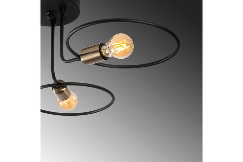 Taklampe Sirkel Svart - Svart - Belysning - Innendørsbelysning & Lamper - Taklampe - Pendellamper & Hengelamper