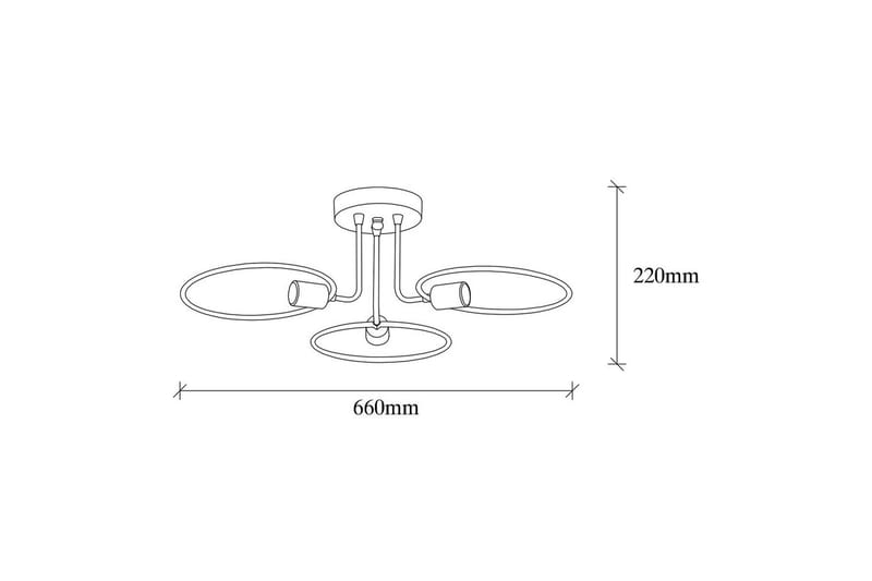 Taklampe Sirkel Svart - Svart - Belysning - Innendørsbelysning & Lamper - Taklampe - Pendellamper & Hengelamper