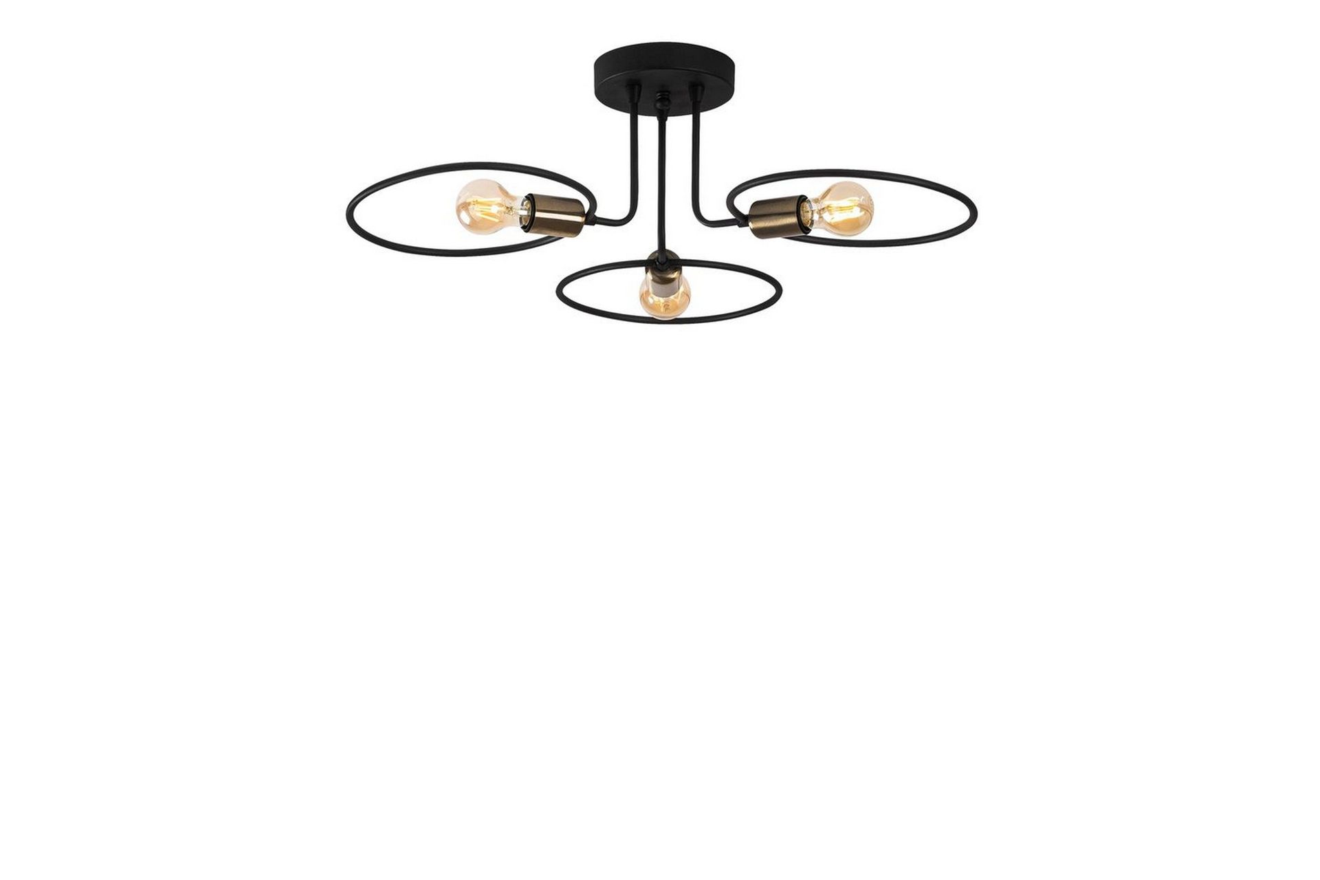 Taklampe Sirkel Svart - Svart