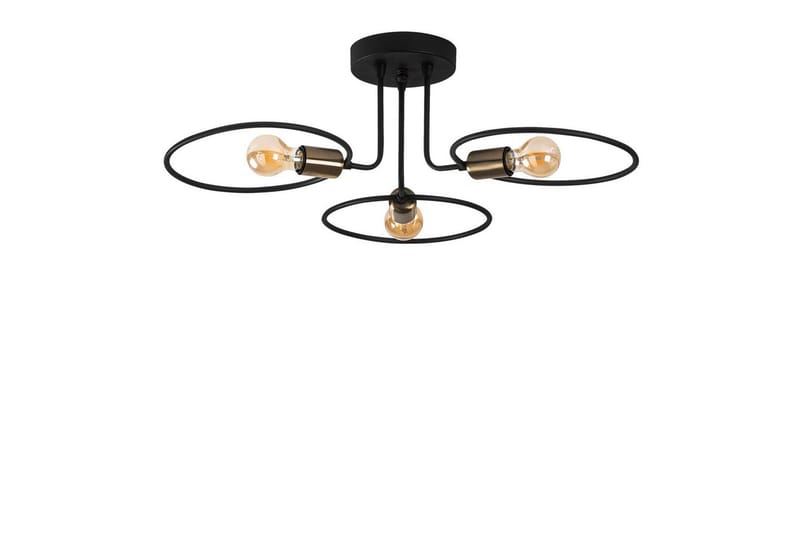 Taklampe Sirkel Svart - Svart - Belysning - Innendørsbelysning & Lamper - Taklampe - Pendellamper & Hengelamper