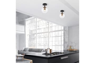 Taklampe Sone Svart / Antikk / Gjennomsiktig - Svart / Antikk / Gjennomsiktig - Belysning - Innendørsbelysning & Lamper - Taklampe - Pendellamper & Hengelamper