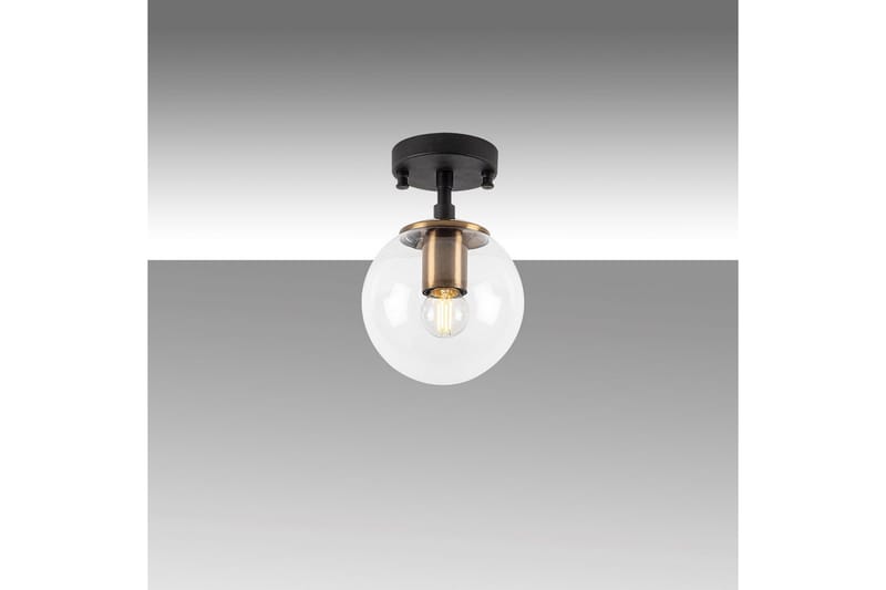 Taklampe Sone Svart / Antikk / Gjennomsiktig - Svart / Antikk / Gjennomsiktig - Belysning - Innendørsbelysning & Lamper - Taklampe - Pendellamper & Hengelamper