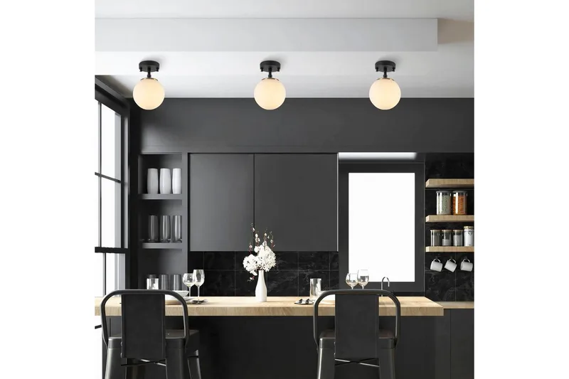 Taklampe Sone Svart / Antikk - Svart / Antikk - Belysning - Innendørsbelysning & Lamper - Taklampe - Pendellamper & Hengelamper