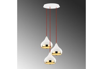 Taklampe Sood Hvit / Rød / Gull - Hvit / Rød / Gull - Belysning - Innendørsbelysning & Lamper - Taklampe - Pendellamper & Hengelamper
