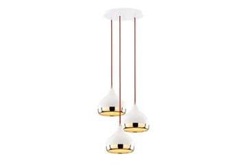 Taklampe Sood Hvit / Rød / Gull - Hvit / Rød / Gull - Belysning - Innendørsbelysning & Lamper - Taklampe - Pendellamper & Hengelamper
