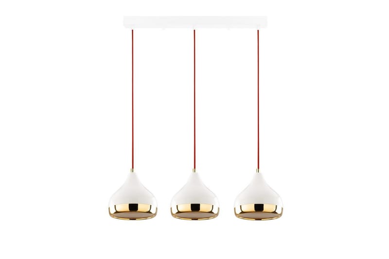 Taklampe Sood Hvit / Rød / Gull - Hvit / Rød / Gull - Belysning - Innendørsbelysning & Lamper - Taklampe - Pendellamper & Hengelamper