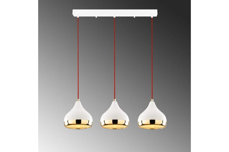 Taklampe Sood Hvit / Rød / Gull - Hvit / Rød / Gull - Belysning - Innendørsbelysning & Lamper - Taklampe - Pendellamper & Hengelamper