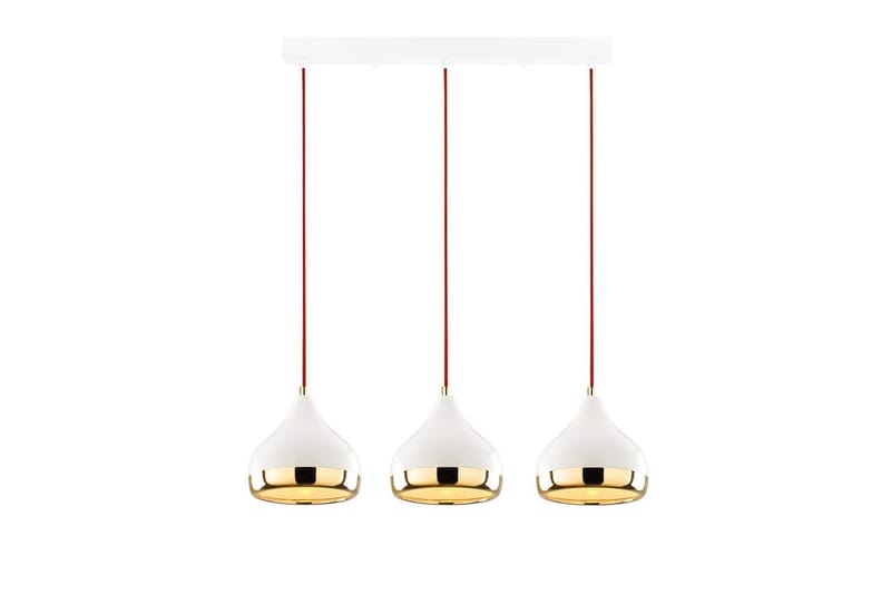 Taklampe Sood Hvit / Rød / Gull - Hvit / Rød / Gull - Belysning - Innendørsbelysning & Lamper - Taklampe - Pendellamper & Hengelamper