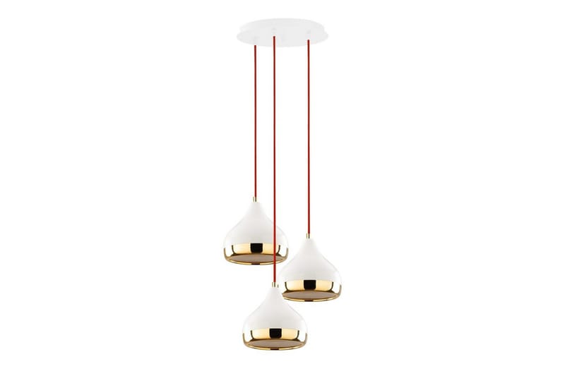 Taklampe Sood Hvit / Rød / Gull, Hvit / Rød / Gull
