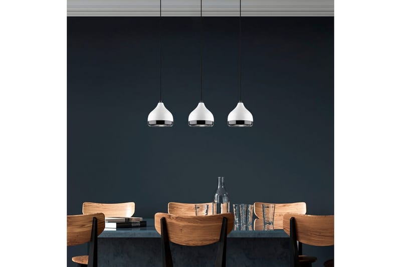 Taklampe Sood Hvit / Sølv - Hvit / Sølv - Belysning - Innendørsbelysning & Lamper - Taklampe - Pendellamper & Hengelamper