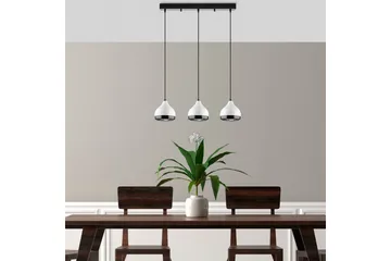 Taklampe Sood Hvit / Sølv - Hvit / Sølv - Belysning - Innendørsbelysning & Lamper - Taklampe - Pendellamper & Hengelamper