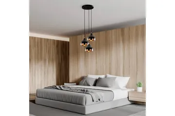 Taklampe Sood Kobber / Svart - Kobber / Svart - Belysning - Innendørsbelysning & Lamper - Taklampe - Pendellamper & Hengelamper