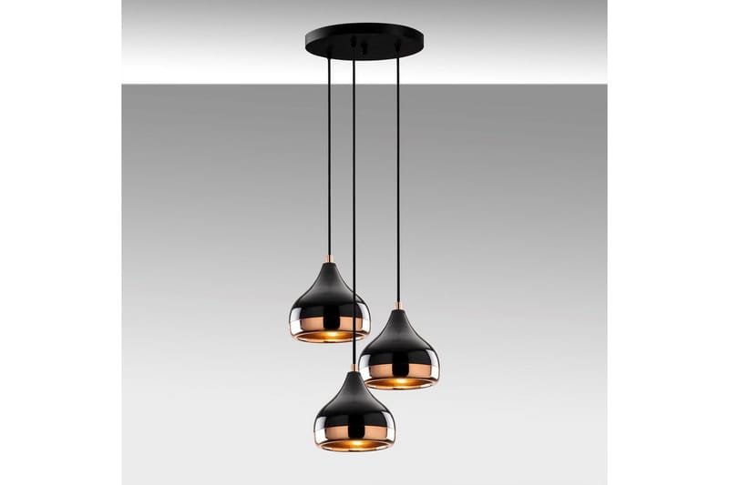 Taklampe Sood Kobber / Svart - Kobber / Svart - Belysning - Innendørsbelysning & Lamper - Taklampe - Pendellamper & Hengelamper