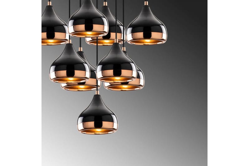 Taklampe Soodn Svart / Kobber - Svart - Belysning - Innendørsbelysning & Lamper - Taklampe - Pendellamper & Hengelamper