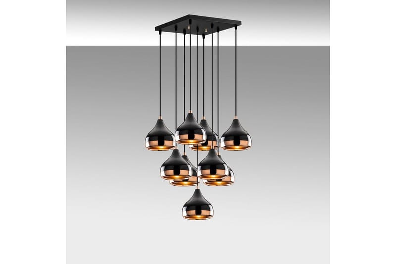 Taklampe Soodn Svart / Kobber - Svart - Belysning - Innendørsbelysning & Lamper - Taklampe - Pendellamper & Hengelamper