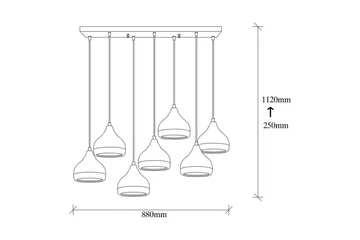 Taklampe Soodn Svart / Kobber - Svart - Belysning - Innendørsbelysning & Lamper - Taklampe - Pendellamper & Hengelamper