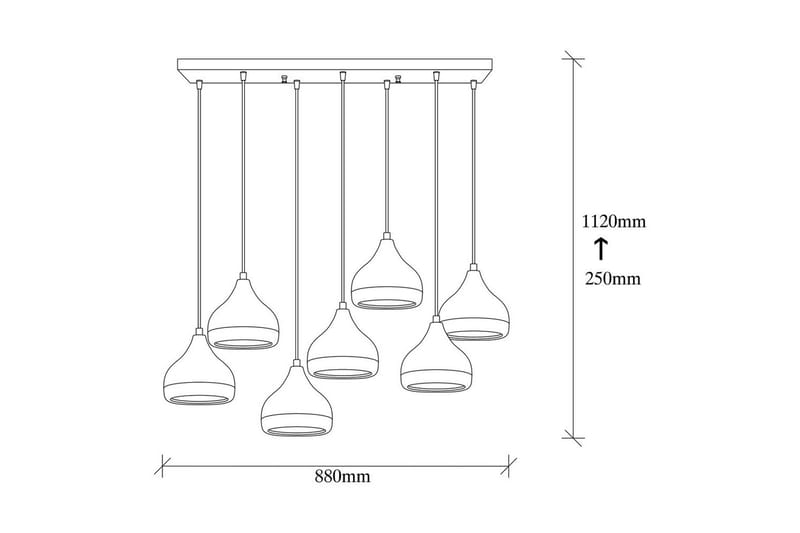 Taklampe Soodn Svart / Kobber - Svart - Belysning - Innendørsbelysning & Lamper - Taklampe - Pendellamper & Hengelamper