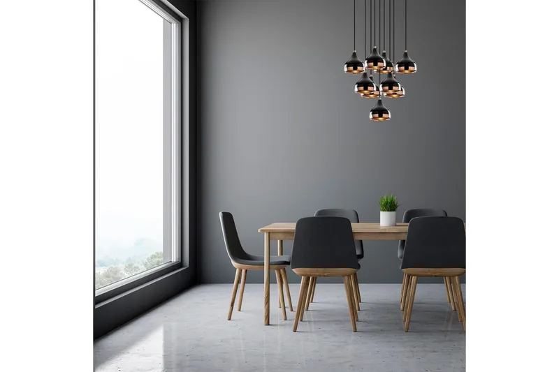 Taklampe Soodn Svart / Kobber - Svart - Belysning - Innendørsbelysning & Lamper - Taklampe - Pendellamper & Hengelamper