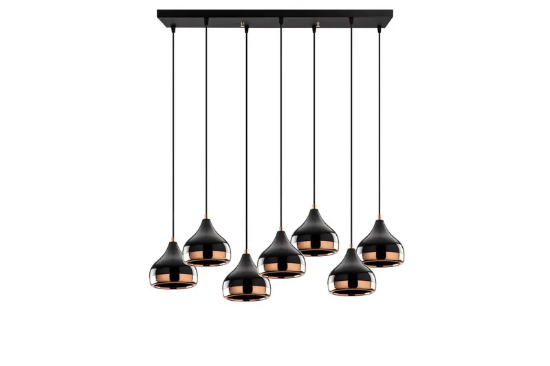 Taklampe Soodn Svart / Kobber, Svart