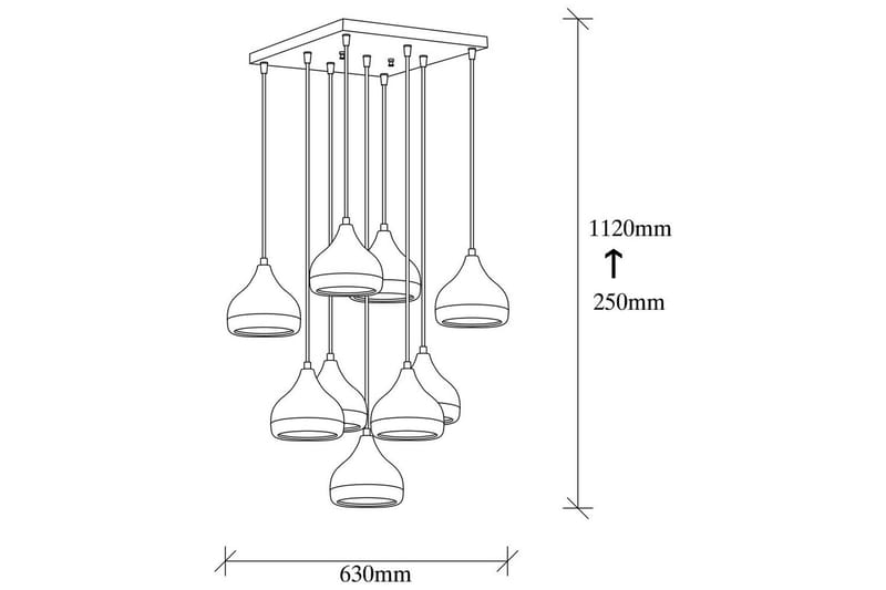 Taklampe Soodn Svart / Kobber - Svart - Belysning - Innendørsbelysning & Lamper - Taklampe - Pendellamper & Hengelamper