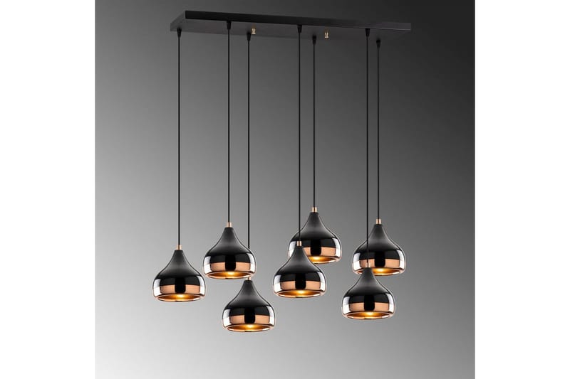 Taklampe Soodn Svart / Kobber - Svart - Belysning - Innendørsbelysning & Lamper - Taklampe - Pendellamper & Hengelamper