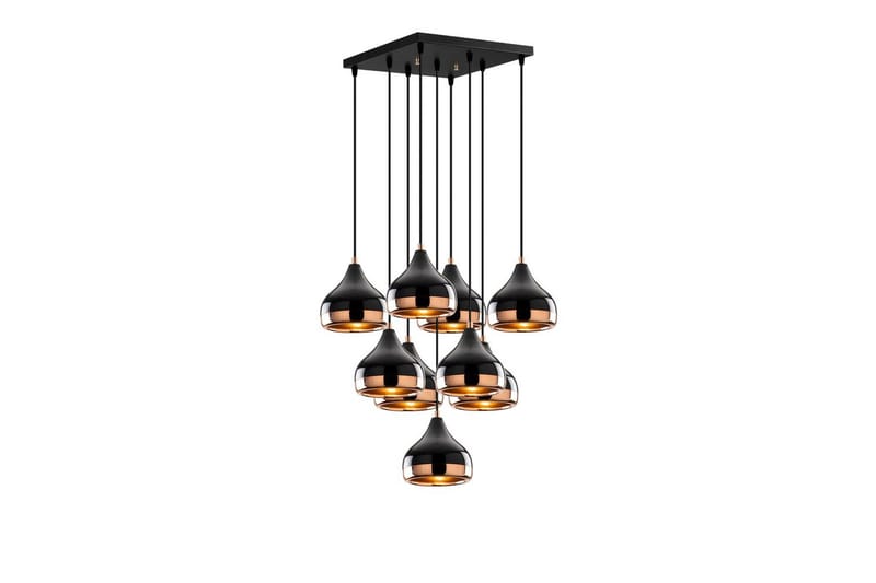 Taklampe Soodn Svart / Kobber - Svart - Belysning - Innendørsbelysning & Lamper - Taklampe - Pendellamper & Hengelamper