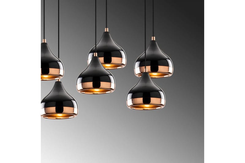 Taklampe Soodn Svart / Kobber - Svart - Belysning - Innendørsbelysning & Lamper - Taklampe - Pendellamper & Hengelamper