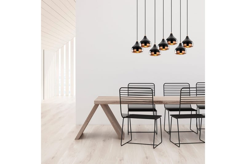 Taklampe Soodn Svart / Kobber - Svart - Belysning - Innendørsbelysning & Lamper - Taklampe - Pendellamper & Hengelamper
