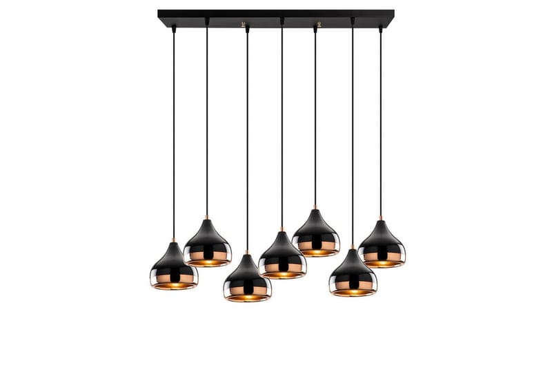 Taklampe Soodn Svart / Kobber - Svart - Belysning - Innendørsbelysning & Lamper - Taklampe - Pendellamper & Hengelamper