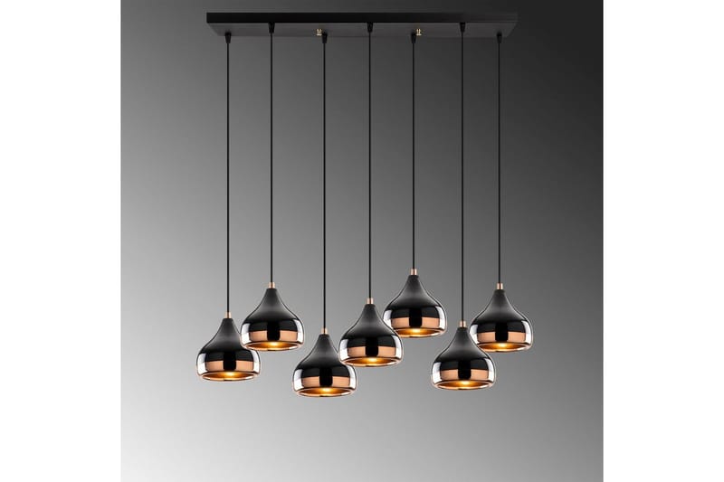 Taklampe Soodn Svart / Kobber - Svart - Belysning - Innendørsbelysning & Lamper - Taklampe - Pendellamper & Hengelamper
