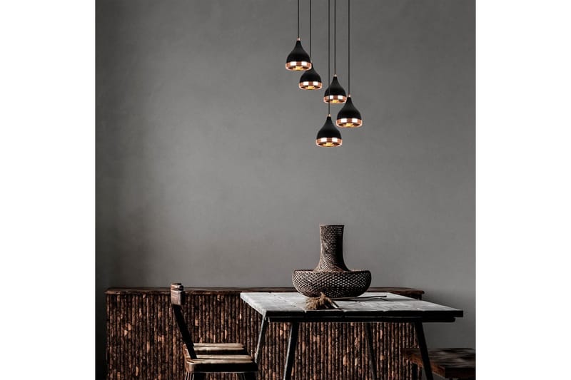 Taklampe Soodne Svart / Kobber - Kobber/Svart - Belysning - Innendørsbelysning & Lamper - Taklampe - Pendellamper & Hengelamper
