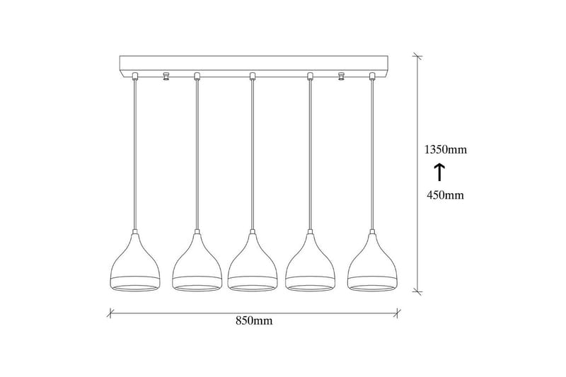 Taklampe Soodne Svart / Kobber - Kobber/Svart - Belysning - Innendørsbelysning & Lamper - Taklampe - Pendellamper & Hengelamper