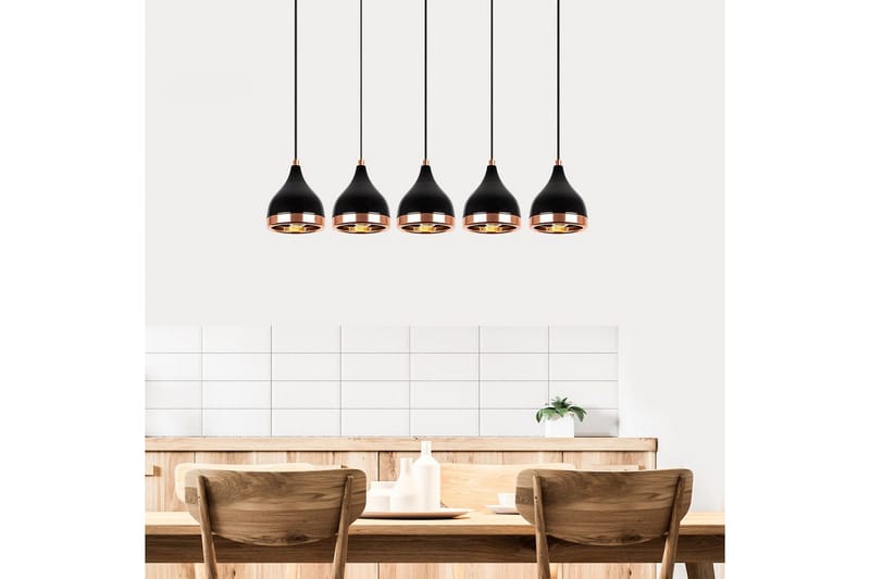 Taklampe Soodne Svart / Kobber - Kobber/Svart - Belysning - Innendørsbelysning & Lamper - Taklampe - Pendellamper & Hengelamper
