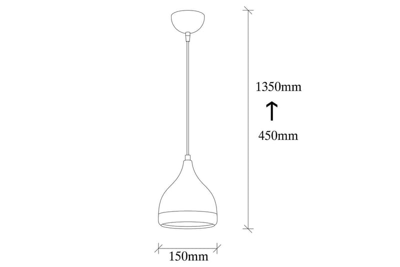 Taklampe Soodne Svart / Kobber - Kobber/Svart - Belysning - Innendørsbelysning & Lamper - Taklampe - Pendellamper & Hengelamper