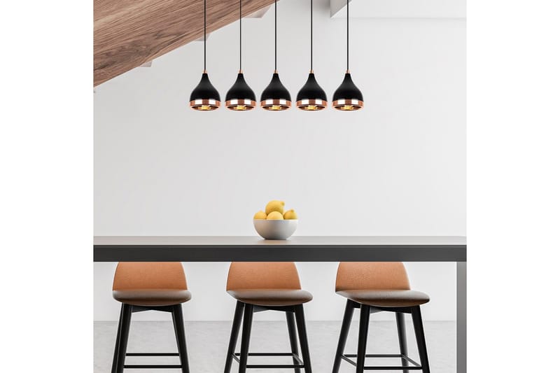 Taklampe Soodne Svart / Kobber - Kobber/Svart - Belysning - Innendørsbelysning & Lamper - Taklampe - Pendellamper & Hengelamper