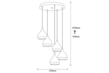 Taklampe Soodne Svart / Kobber - Kobber/Svart - Belysning - Innendørsbelysning & Lamper - Taklampe - Pendellamper & Hengelamper