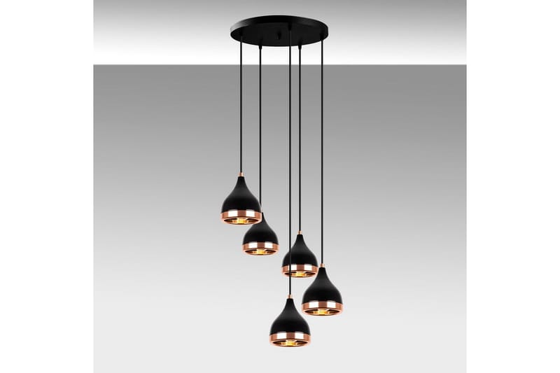 Taklampe Soodne Svart / Kobber - Kobber/Svart - Belysning - Innendørsbelysning & Lamper - Taklampe - Pendellamper & Hengelamper