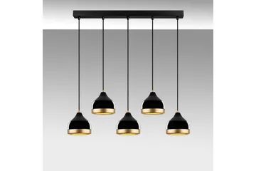 Taklampe Soodni Fem Horisontal Svart - Svart - Belysning - Innendørsbelysning & Lamper - Taklampe - Pendellamper & Hengelamper