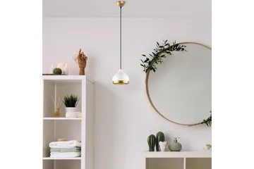 Taklampe Soodni Hvit / Gull - Hvit / Gull - Belysning - Innendørsbelysning & Lamper - Taklampe - Pendellamper & Hengelamper