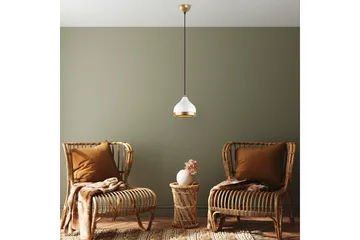 Taklampe Soodni Hvit / Gull - Hvit / Gull - Belysning - Innendørsbelysning & Lamper - Taklampe - Pendellamper & Hengelamper